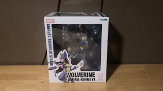 New Marvel Laura Kinney Bishoujo Statue Action Figure Review [upl. by Vergne849]