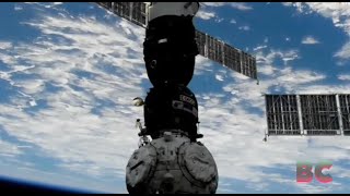 Russian Soyuz brings crew of 3 to the International Space Station [upl. by Nadnarb]