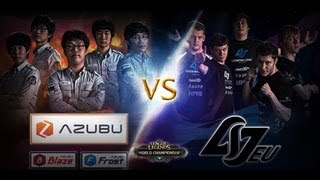 CLGEU vs AZF 1080p FULL HD  Semifinals Game 1  LoL Season 2 World Championship [upl. by Ahtrim417]