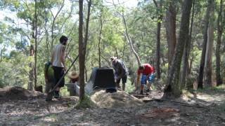 Kazuba KL1 Waterless Toilet Installation Wild Mountains QLD Australia  September 25 2013 [upl. by Swithbert]