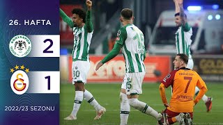 A Konyaspor 21 Galatasaray  26 Hafta  202223 [upl. by Ping287]