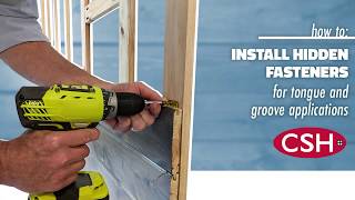 How to Install Shiplap Using Hidden Fasteners [upl. by Sweyn]