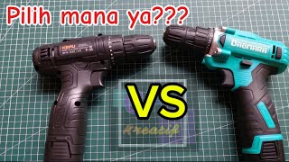 Uji nyali Bor kelas 18V Brushed Cordless Drill Dagmara 18V vs Brushed Kepu 168V [upl. by Addiego]