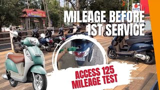 2024 Access 125 Mileage Test  Mileage Before 1st service [upl. by Peskoff]