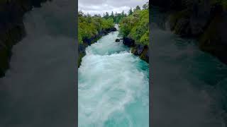 Huka Waterfall of Taupo in New Zealand紐西蘭陶波胡卡瀑布 [upl. by Hajidahk346]