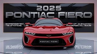 First Look 2025 Pontiac Fiero – A Modern Classic Reborn [upl. by Heidy]