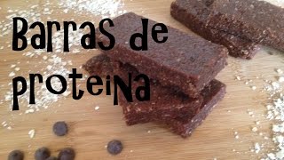 Recetas para aumentar masa muscular  Barras de proteina sabor a chocolate  Protein Bars [upl. by Brooking]