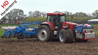 Case IH Puma 175 CVX  GPS  Monosem 12 rijer  Berkhof  Maize seeding  Mais zaaien  NL [upl. by Possing]