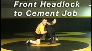 Front Headlock to Cement Job  Cary Kolat Wrestling Moves [upl. by Vaclav845]