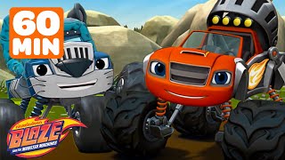 Lion Blaze amp Cheetah Crushers Ultimate Animal Race 🦁  60 Minutes  Blaze and the Monster Machines [upl. by Libbey859]