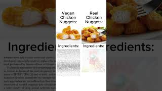 Vegan Chicken Nuggets vs Real Chicken Nuggets [upl. by Connolly]