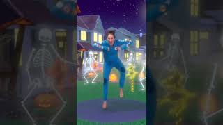 Skeleton Dance 💀 Halloween Dance for Kids shorts halloween kidsdance [upl. by Lydell272]