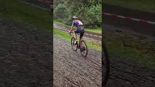 Sand mud and rain during the cyclocross race Webu Cross Helmond cycling cyclocross cross [upl. by Stanwood535]