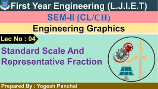 Lec04Standard Scale And Representative Fraction  Engineering Graphics  First Year Engineering [upl. by Sinclair]