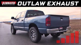 200608 Dodge Ram 1500 57L Hemi  Outlaw Catback Exhaust System 817705 [upl. by Fania]