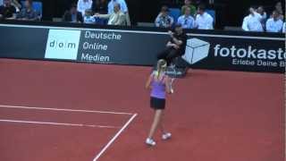 Champ Point Maria Sharapova vs Victoria Azarenka  Porsche Tennis Grand Prix 2012 [upl. by Yrrol36]