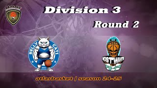 Atlasbasket  Div 3Round 2  BELLY CATS vs MOST WANTED [upl. by Oah]