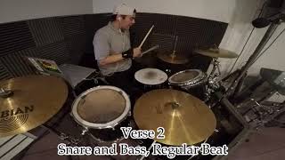 Psalms 23 I Am Not Alone  Beginner Drum Tutorial  Frank Ramirez [upl. by Ddej957]