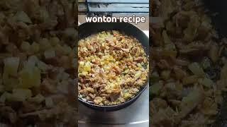 Wonton recipe wontons food recipe cooking foodie kichen [upl. by Thatch]