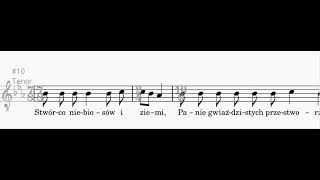 Chrystus Wodzem  opr P Bębenek  tenor  werset [upl. by Enelra]