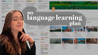 how to make the best language learning plan  notion templates  AD [upl. by Pass55]