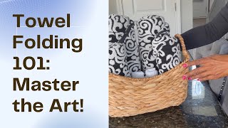 HOW TO DISPLAY TOWELS IN A BATHROOMFOLD AND ROLL [upl. by Hatcher6]