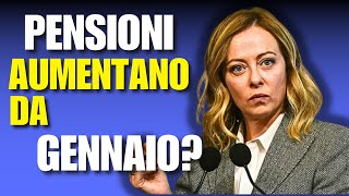 PENSIONI AUMENTI GENNAIO E AUMENTI DICEMBRE COSA CAMBIA [upl. by Yendys]