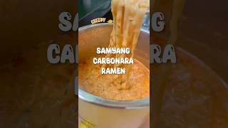 Samyang Carbonara Ramen  TikTok Hack 🍜 [upl. by Arorua]