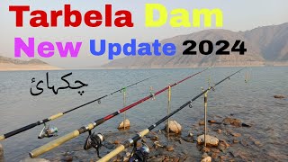 Tarbela Dam New Fishing Update 2024 Chakai Point [upl. by Arodal]