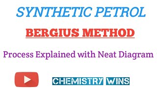 BERGIUS PROCESS  SYNTHETIC PETROLsadhanadhananjaya CHEMISTRY WINS chemistry [upl. by Nagorb]