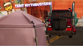 Fortnite Tent Mythbusters 😮 OP Item [upl. by Allyn577]