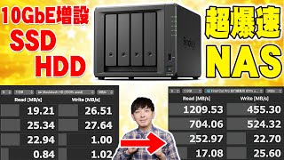 速度が約100倍向上！爆速10GbE SSD amp HDDのNAS環境を組んだら作業効率が爆上がり！動画編集ヘビーユーザー向けの超爆速NASが完成したぞ！【Apple Synology 923】 [upl. by Ennail193]