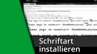 Neue Schriftart installieren  Neue Schrift installieren ✅ Tutorial [upl. by Laikeze]