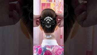 Beautiful Hair Style longhair hairdesign hairfashionlook [upl. by Yaf]