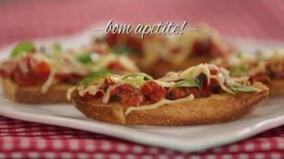 Receita Revista Coop  Bruschetta de Tomate [upl. by Eybba]