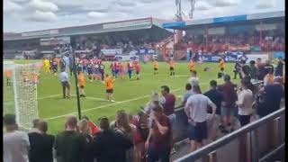 PLAYERS WALK OUT AT DAGENHAM V WEST HAM PRESEASON FRIENDLY [upl. by Gaynor669]