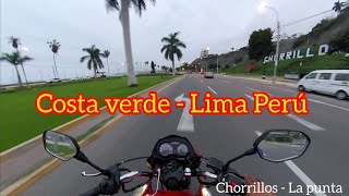 COSTA VERDE LIMA 2023  chorrillos a La Punta 🛵 [upl. by Odlanra842]