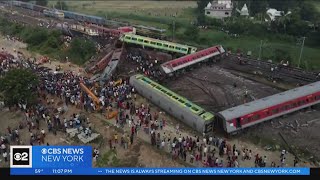 Nearly 300 killed hundreds more injured in India train crash [upl. by Ainotahs]