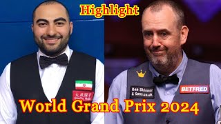 Hossein Vafaei vs Mark J Williams Highlight World Grand Prix 2024 Snooker [upl. by Bunni]