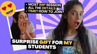 Surprise Gift Details Revealed 😱  All The Details  Sunday Special Session Taniya Maam [upl. by Aivizt]