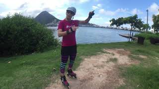 Cómo controlar velocidad y frenar en cuestas con patines inline usando Frenos Cuña con pasos y T [upl. by Florette6]