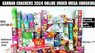 Kannan Crackers 2024 Online Order Unboxing Video  Sivakasi Crackers [upl. by Ahsienod]