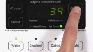 Adjusting SidebySide Refrigerator Temp Controls  Actual Temp [upl. by Barret172]