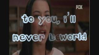 Glee Songbird lyrics [upl. by Lilac]