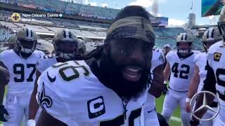 Drew Brees and Demario Davis pregame speech will have you hyped from home [upl. by Ile]