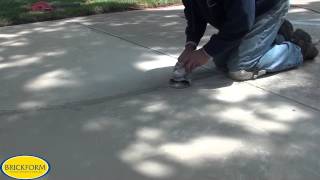 How to resurface cracked concrete with BRICKFORM Overlay [upl. by Ferris239]