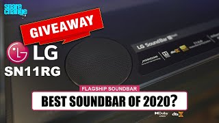 BEST SOUND BAR OF 2020 LG SN11RG Soundbar Setup amp Review  Dolby Atmos amp DTSX [upl. by Bonnie]