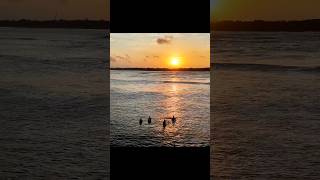 Sunrise surf session in Bali bali surfing indonesia balilife sunrise [upl. by Atirys]