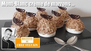 Mont Blanc crème de marrons  Simple et Savoureux [upl. by Kan]