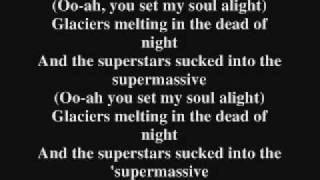 Muse Supermassive Black Hole Lyrics [upl. by Ulah771]